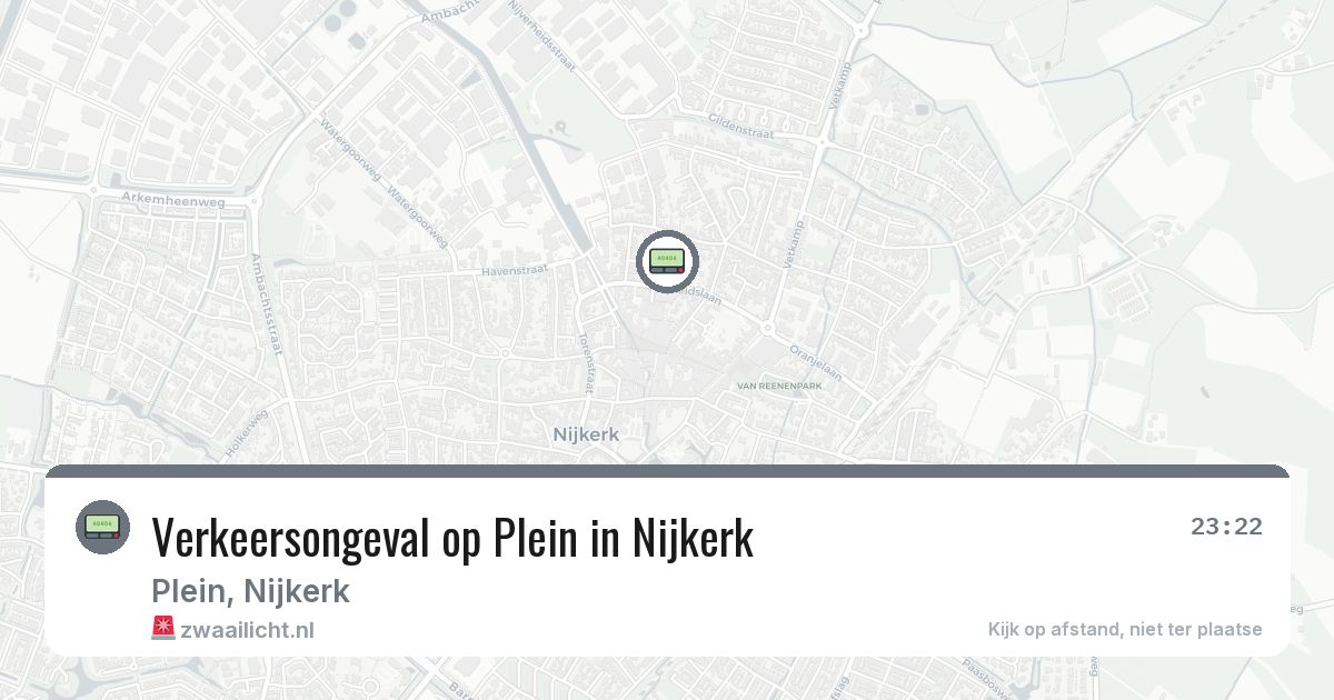 Verkeersongeval op Plein in Nijkerk — 3 jul 2026
