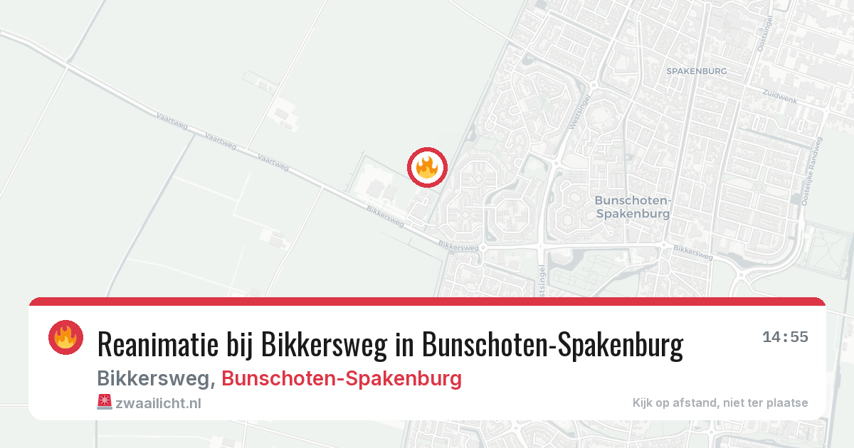 Reanimatie bij Bikkersweg in Bunschoten-Spakenburg — 19 mrt 2026