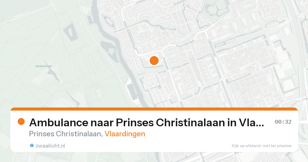 Ambulance naar Prinses Christinalaan in Vlaardingen — 5 jul 2026