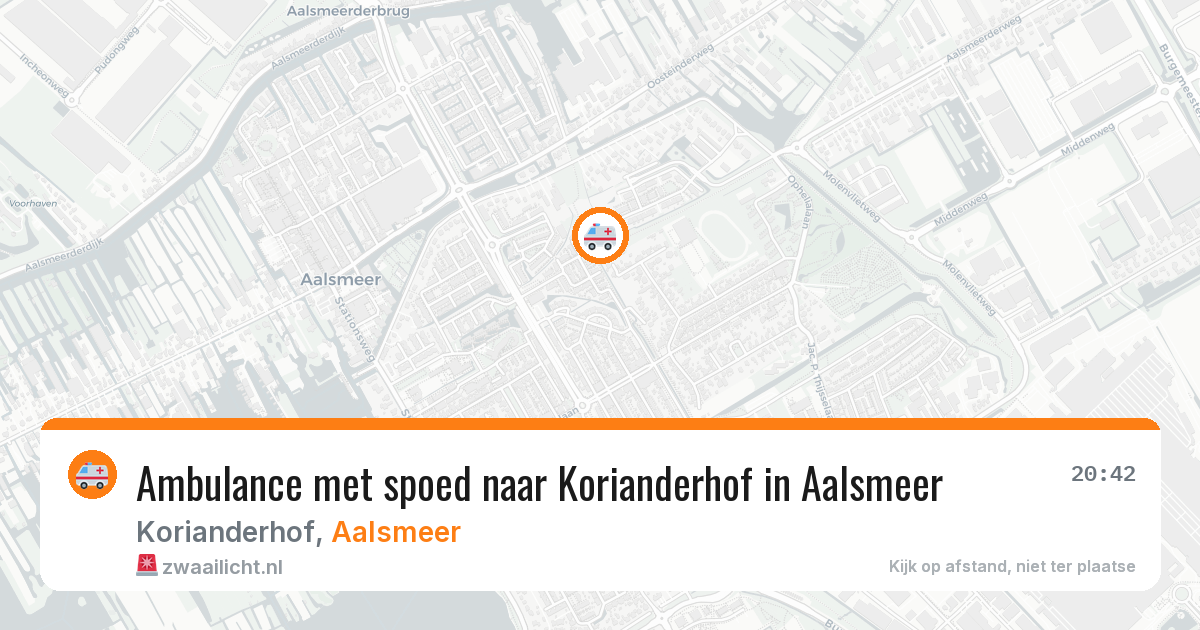 Ambulance met spoed naar Korianderhof in Aalsmeer — 16 apr 2026