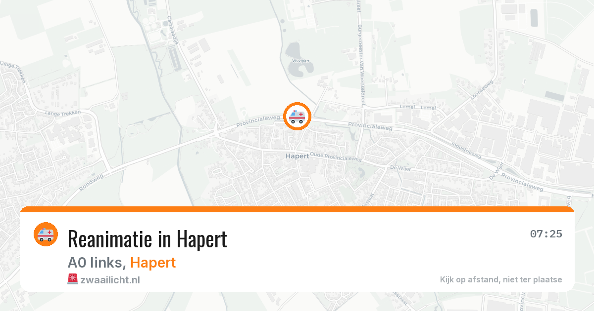 Reanimatie in Hapert — 25 mrt 2026