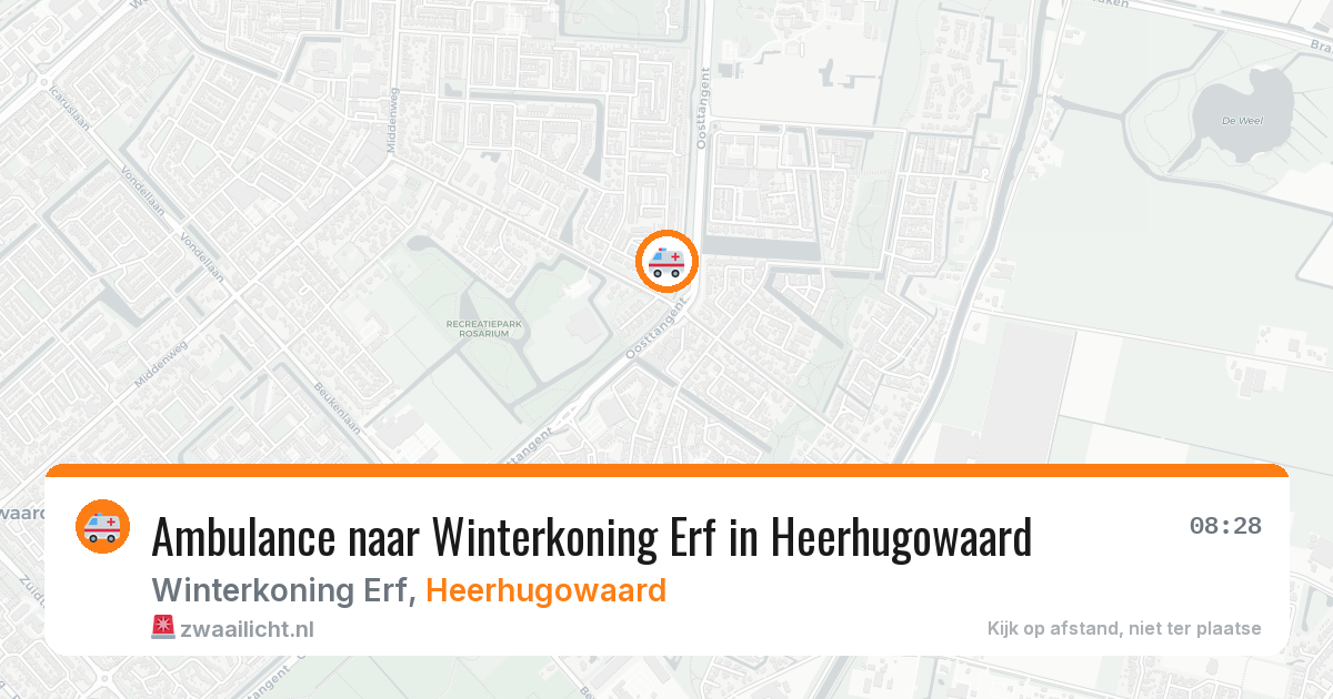 Ambulance naar Winterkoning Erf in Heerhugowaard — 11 jul 2026