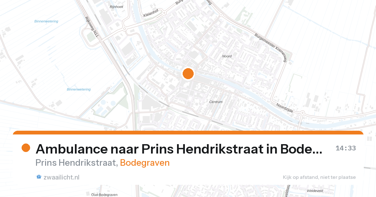 Ambulance naar Prins Hendrikstraat in Bodegraven — 28 feb 2026
