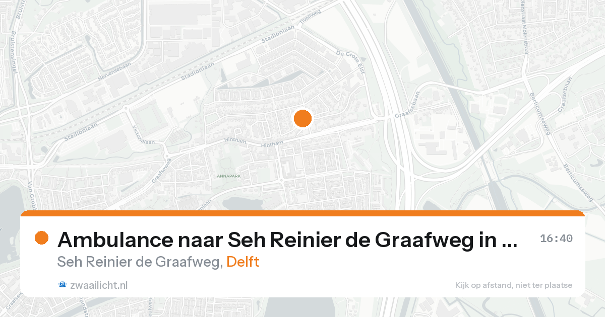 Ambulance naar Seh Reinier de Graafweg in Delft — 30 jan 2026