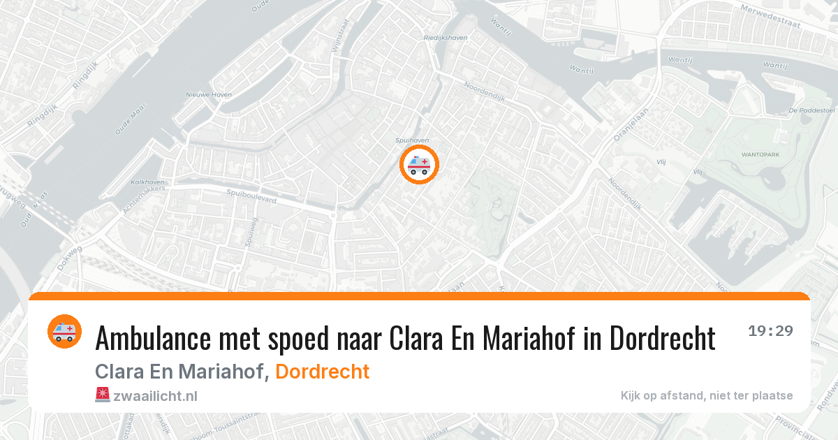 Ambulance met spoed naar Clara En Mariahof in Dordrecht — 21 mei 2026