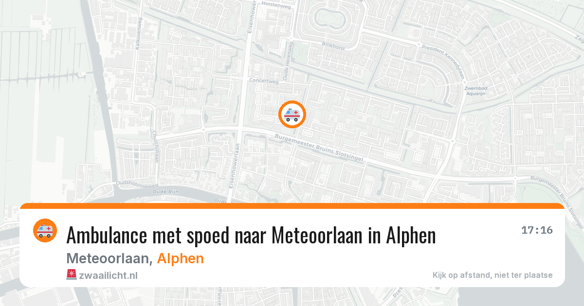 Ambulance met spoed naar Meteoorlaan in Alphen — 30 jun 2026