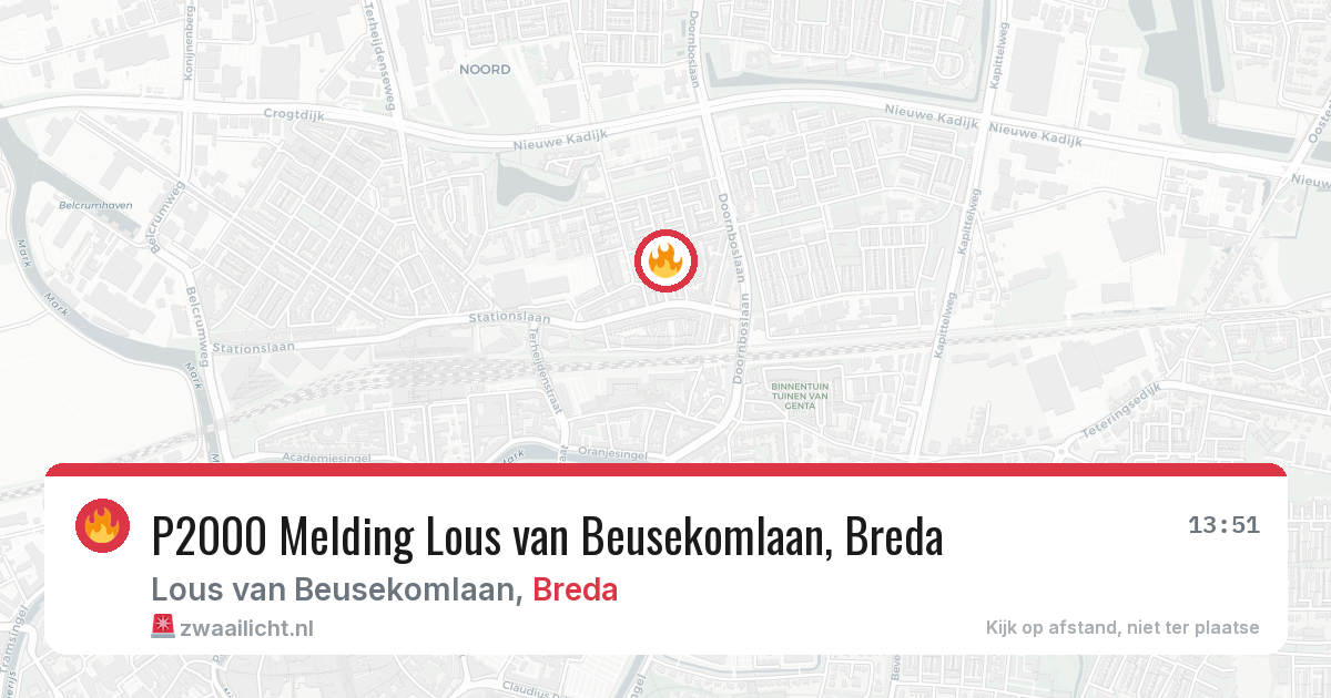 P2000 Melding Lous van Beusekomlaan, Breda — 8 feb 2026