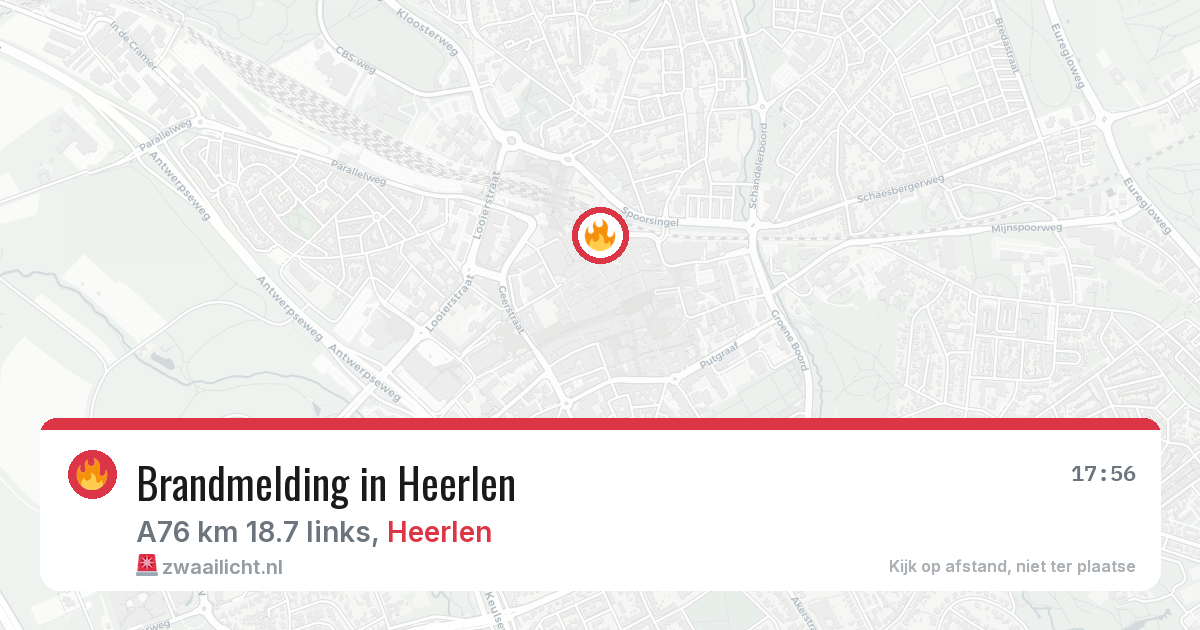 Brandmelding in Heerlen — 12 feb 2026