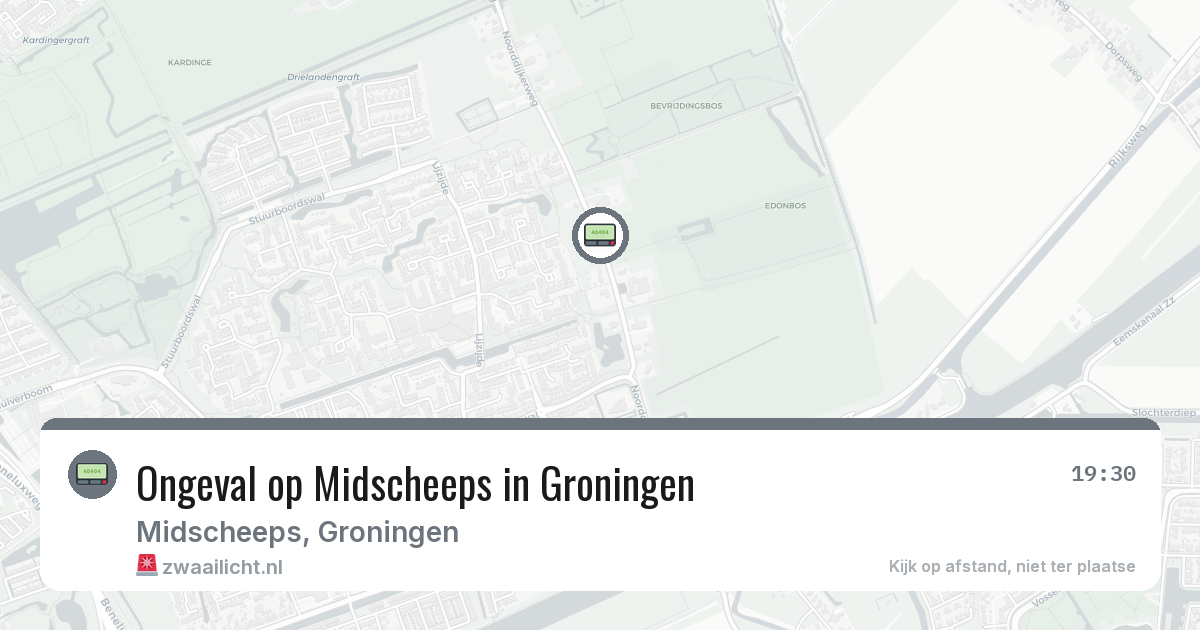 Ongeval op Midscheeps in Groningen — 30 jan 2026