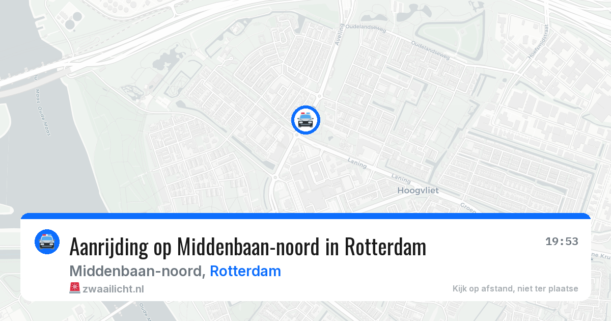 Aanrijding op Middenbaan-noord in Rotterdam — 30 mrt 2026