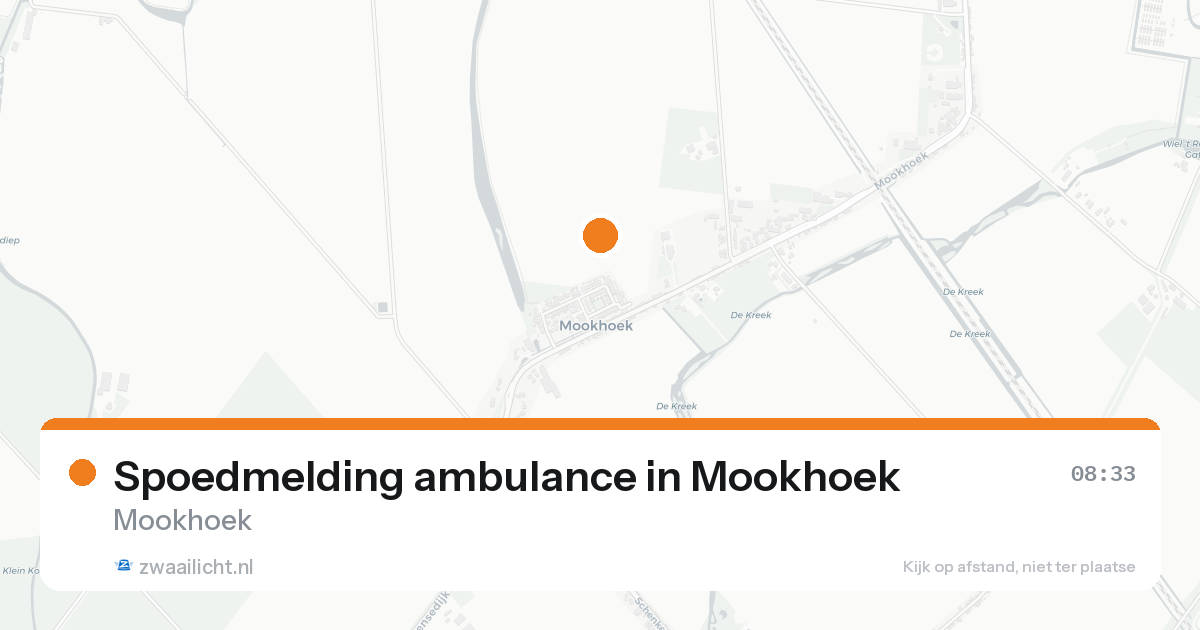 Spoedmelding ambulance in Mookhoek — 15 aug 2026