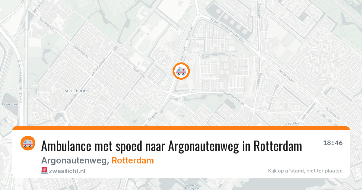 Ambulance met spoed naar Argonautenweg in Rotterdam — 25 mrt 2026