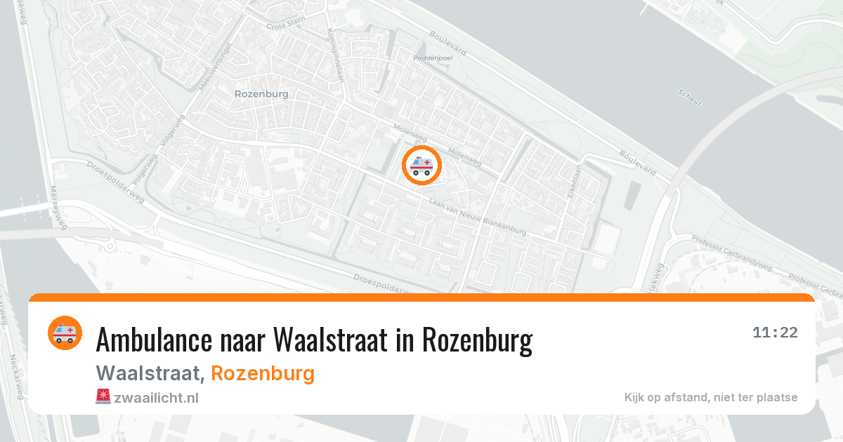 Ambulance naar Waalstraat in Rozenburg — 29 jan 2026