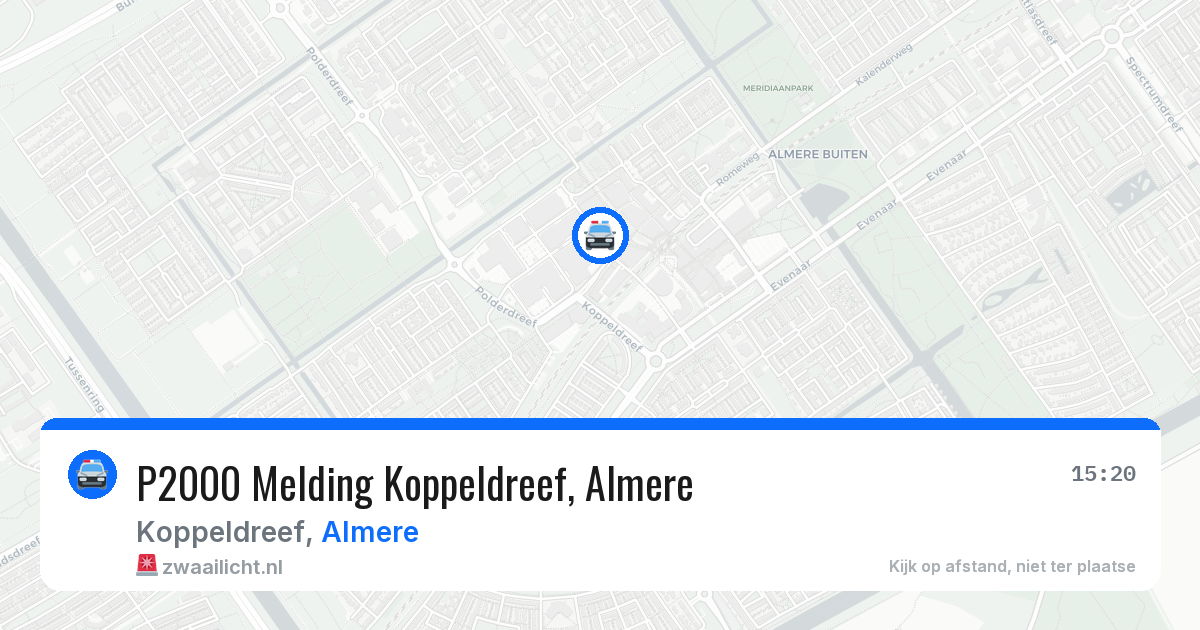 P2000 Melding Koppeldreef, Almere — 5 jul 2026