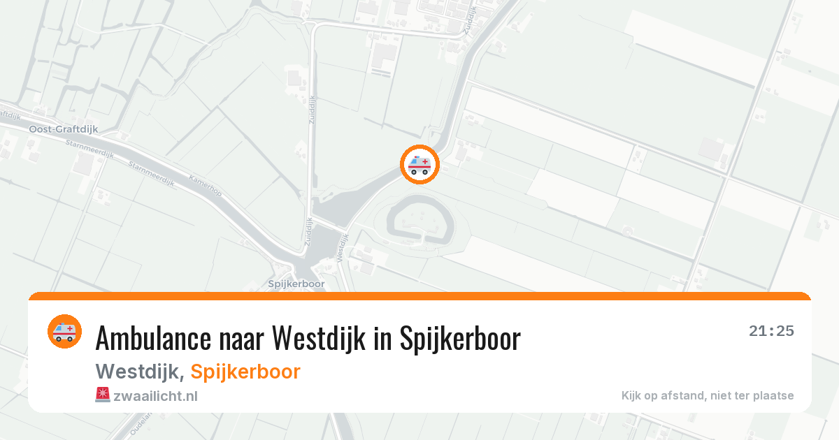 Ambulance naar Westdijk in Spijkerboor — 25 jul 2026
