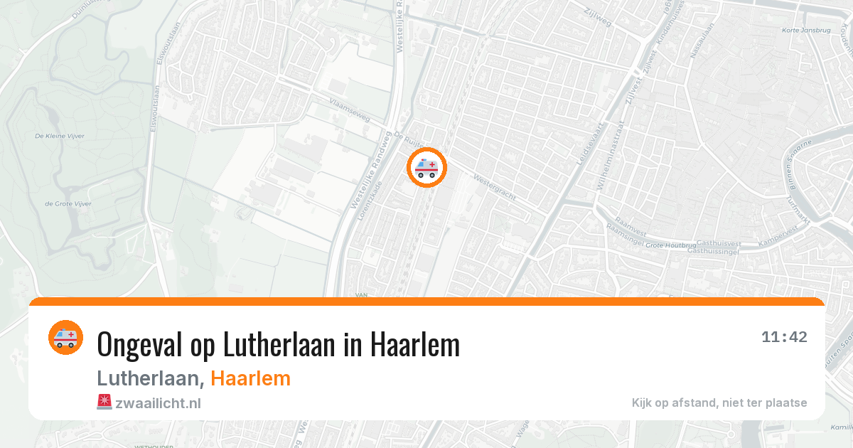 Ongeval op Lutherlaan in Haarlem — 15 mrt 2026