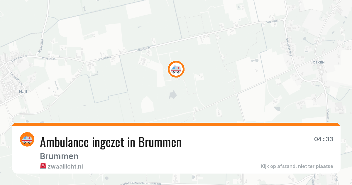 Ambulance ingezet in Brummen — 1 aug 2026