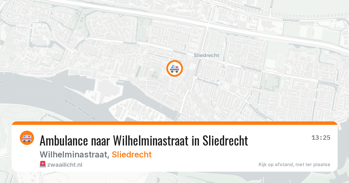 Ambulance naar Wilhelminastraat in Sliedrecht — 29 jan 2026