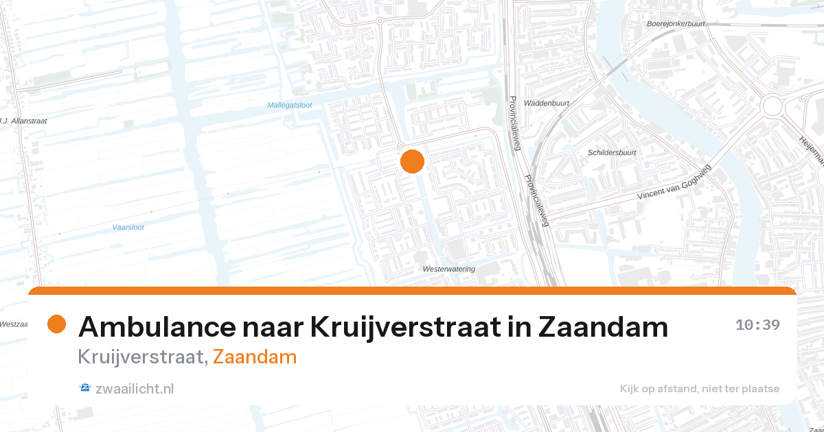 Ambulance naar Kruijverstraat in Zaandam — 11 jun 2026