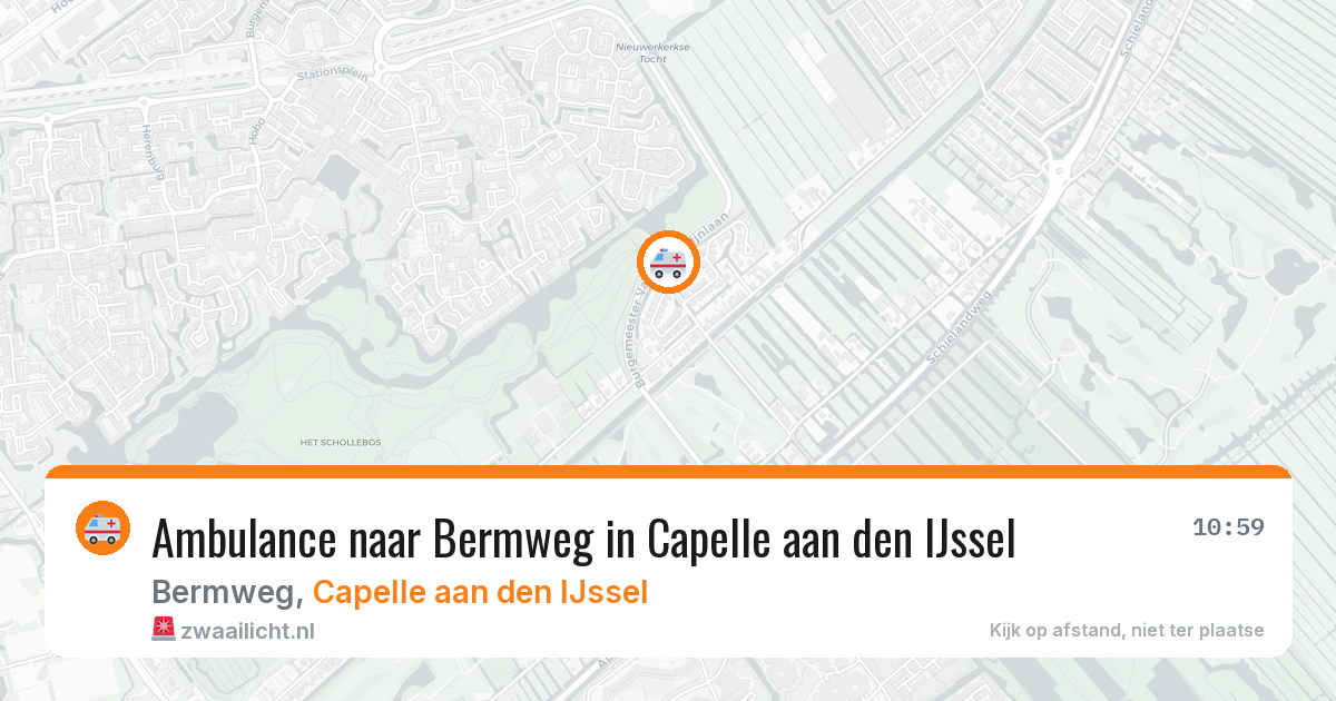 Ambulance naar Bermweg in Capelle aan den IJssel — 6 jun 2026