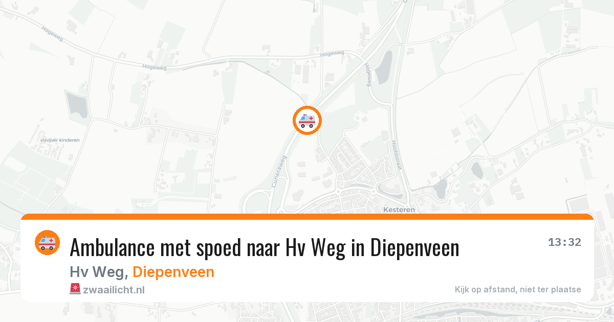 Ambulance met spoed naar Hv Weg in Diepenveen — 7 feb 2026