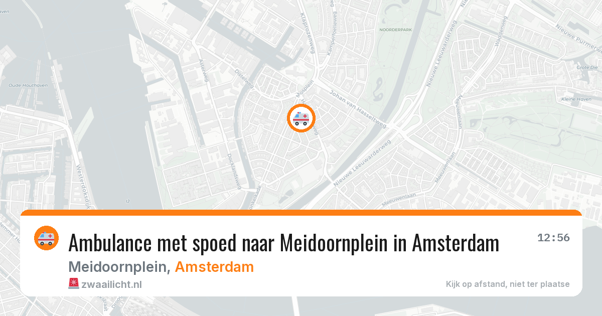 Ambulance met spoed naar Meidoornplein in Amsterdam — 27 apr 2026