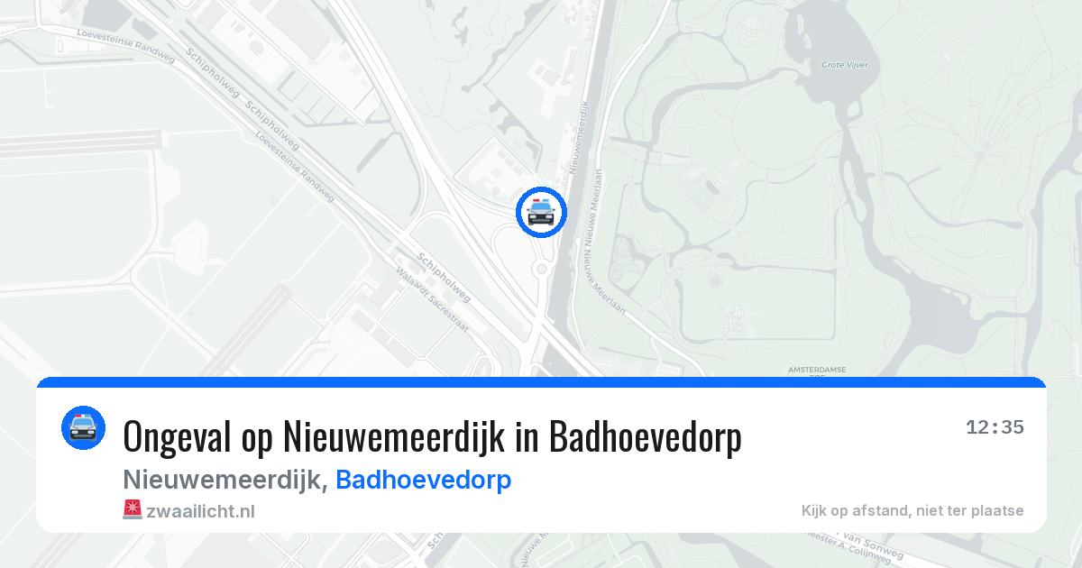 Ongeval op Nieuwemeerdijk in Badhoevedorp — 9 mei 2026