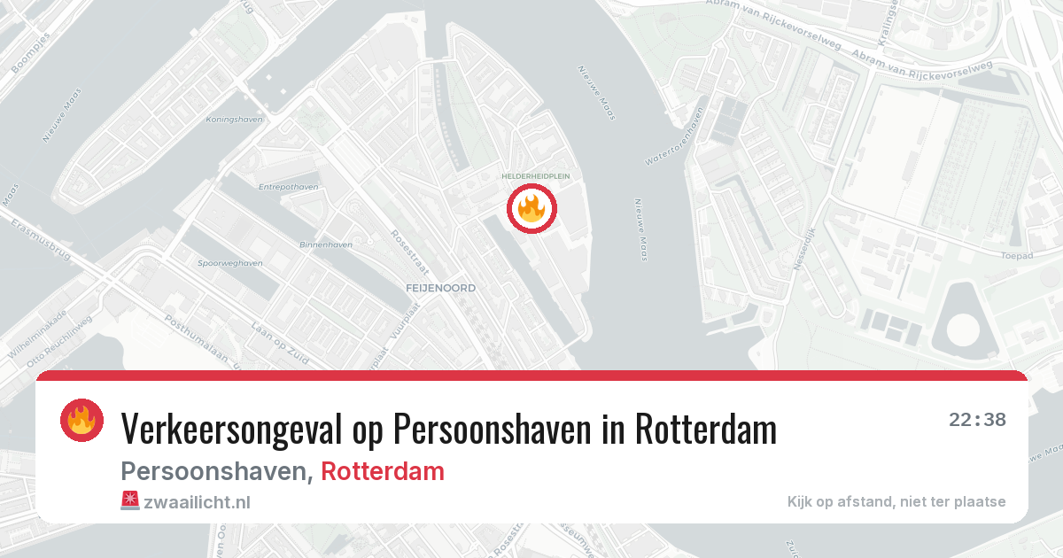 Verkeersongeval op Persoonshaven in Rotterdam — 30 jun 2026