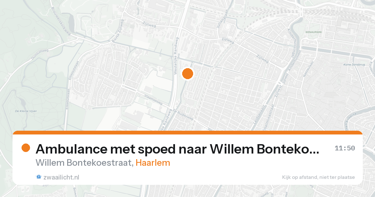 Ambulance met spoed naar Willem Bontekoestraat in Haarlem — 23 mei 2026