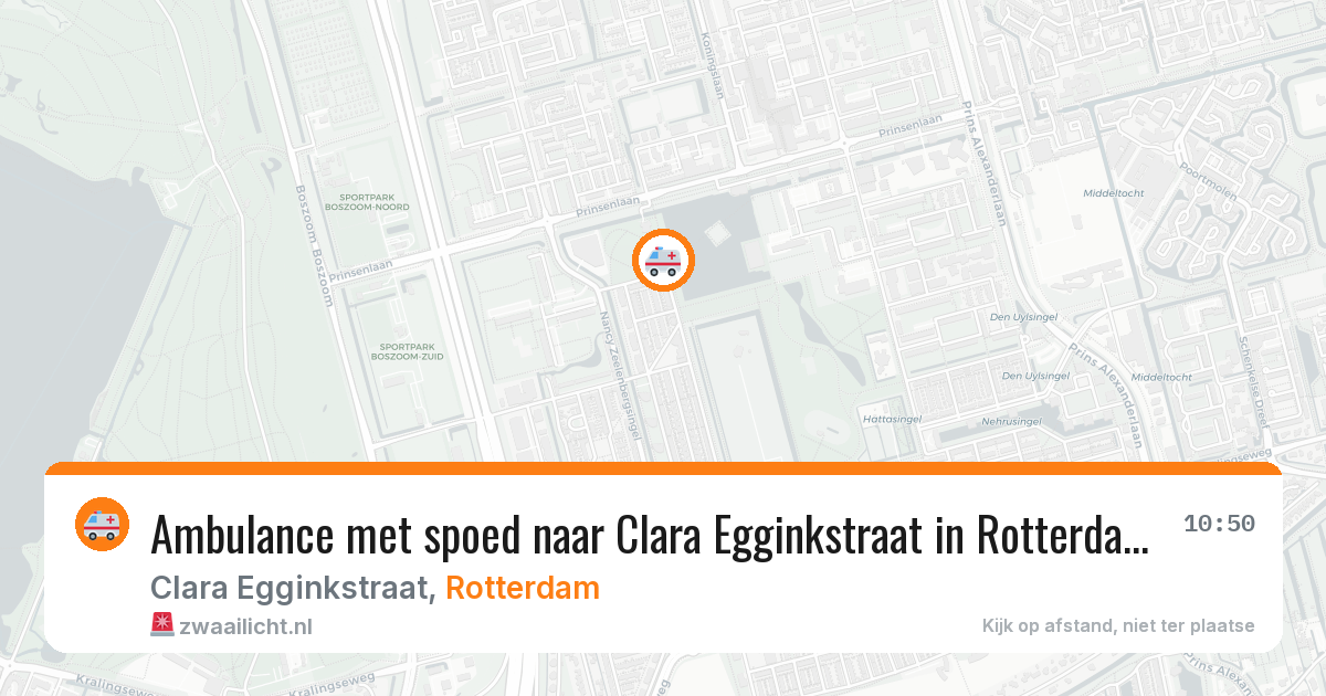 Ambulance met spoed naar Clara Egginkstraat in Rotterdam — 11 mrt 2026