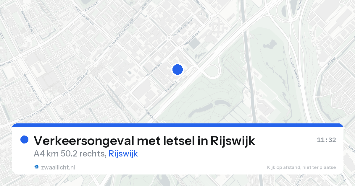 Verkeersongeval met letsel in Rijswijk — 22 aug 2026