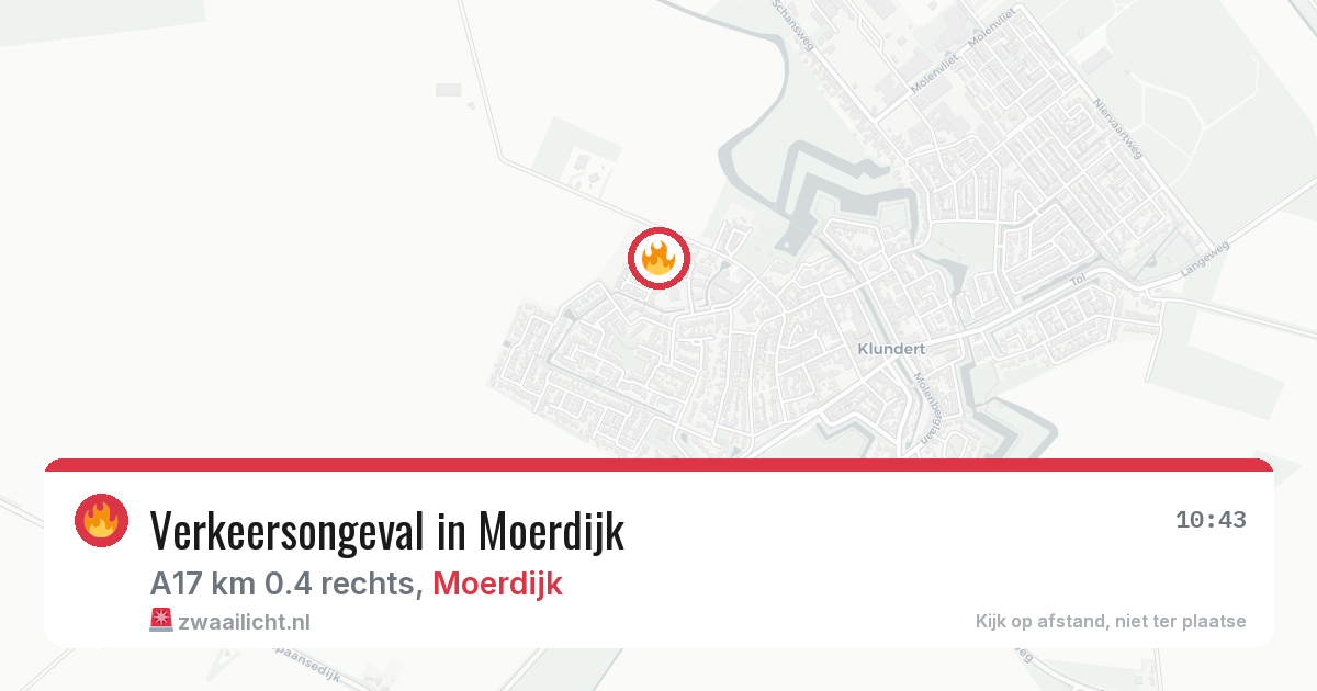 Verkeersongeval in Moerdijk — 15 jun 2026