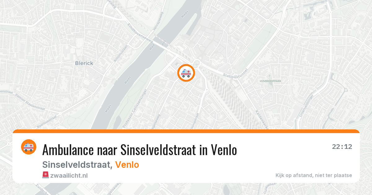 Ambulance naar Sinselveldstraat in Venlo — 23 jul 2026