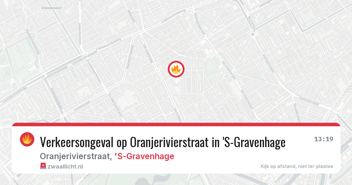 Verkeersongeval op Oranjerivierstraat in 'S-Gravenhage — 28 jun 2026