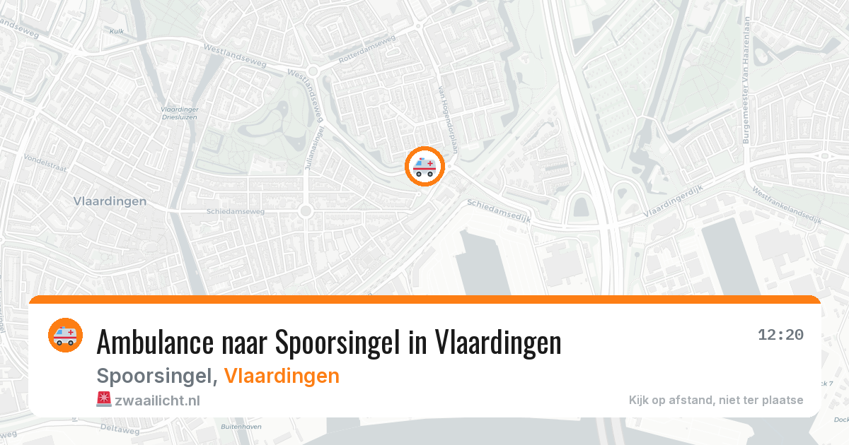 Ambulance naar Spoorsingel in Vlaardingen — 8 feb 2026