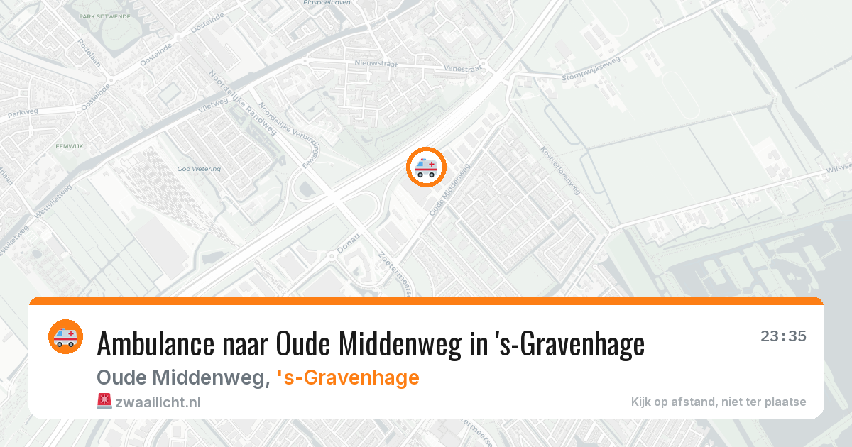 Ambulance naar Oude Middenweg in 's-Gravenhage — 3 jul 2026