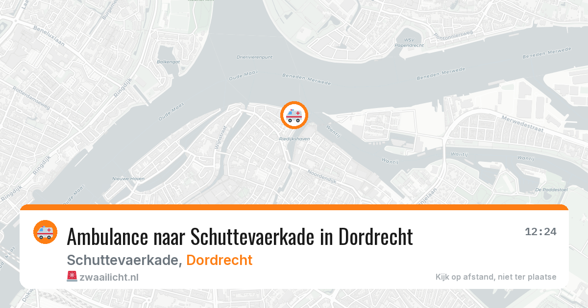 Ambulance naar Schuttevaerkade in Dordrecht — 26 mei 2026