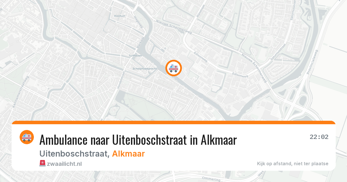 Ambulance naar Uitenboschstraat in Alkmaar — 2 aug 2026