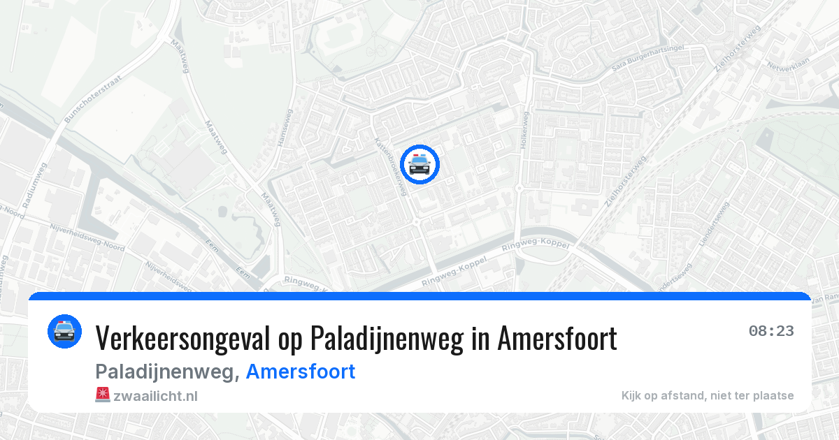 Verkeersongeval op Paladijnenweg in Amersfoort — 6 jul 2026