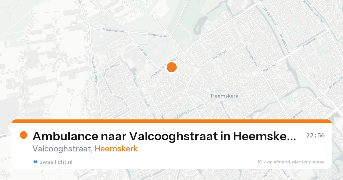 Ambulance naar Valcooghstraat in Heemskerk — 1 jun 2026