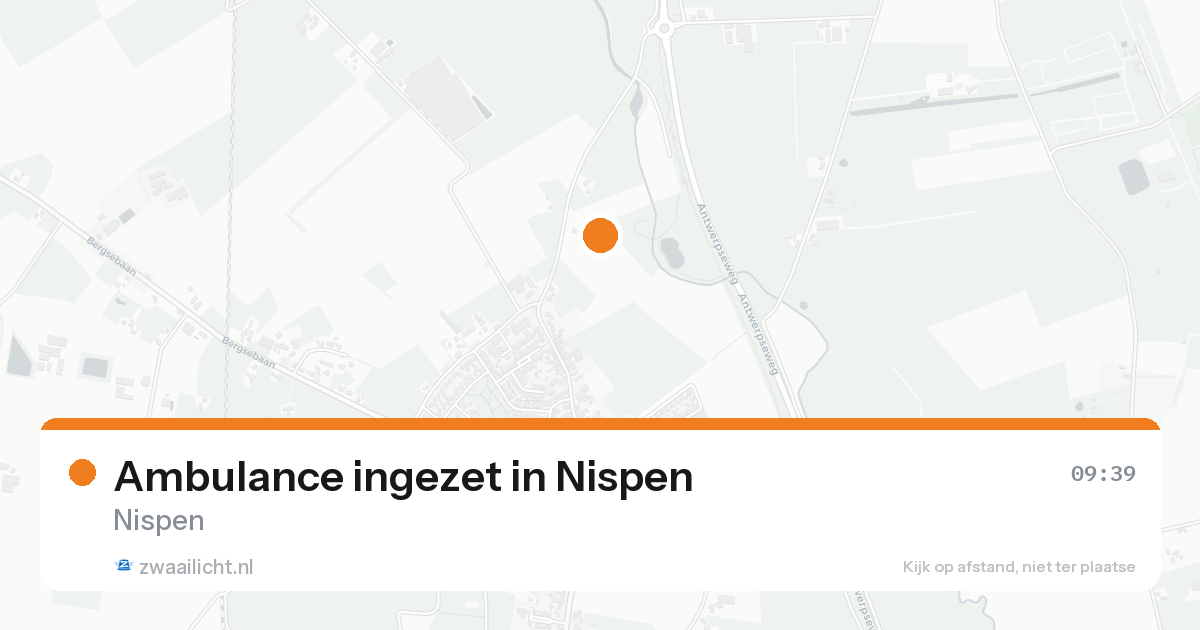 Ambulance ingezet in Nispen — 16 aug 2026