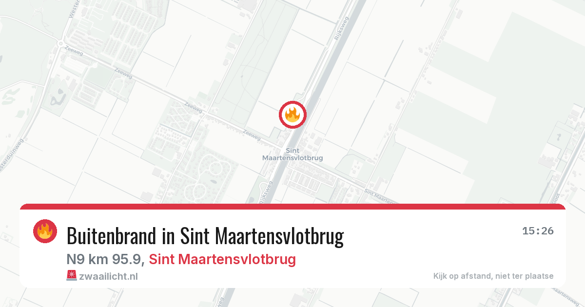 Buitenbrand in Sint Maartensvlotbrug — 29 jun 2026