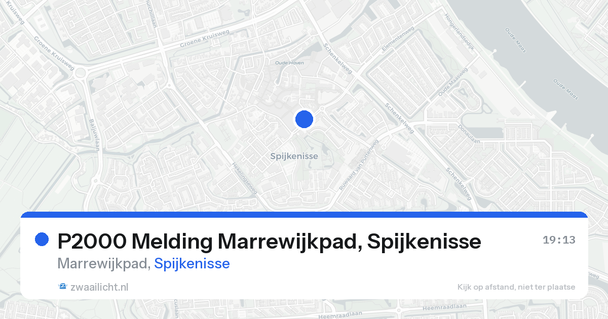 P2000 Melding Marrewijkpad, Spijkenisse — 21 aug 2026