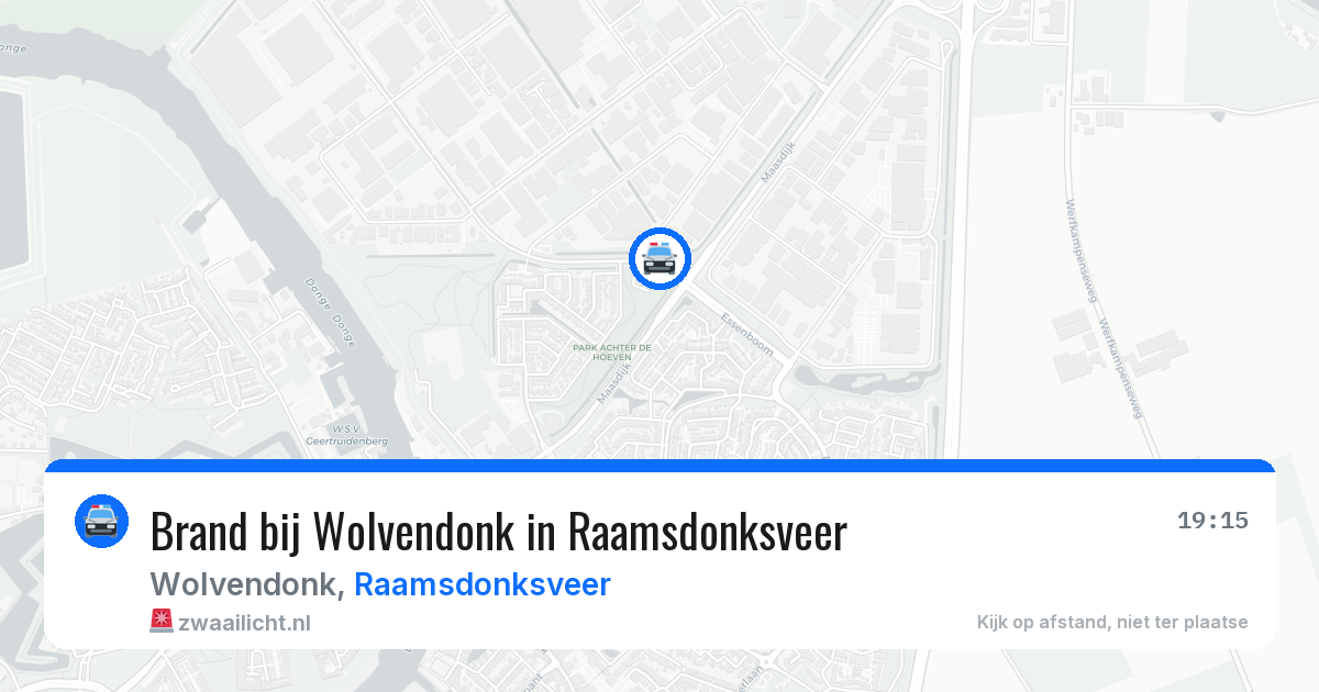 Brand bij Wolvendonk in Raamsdonksveer — 1 jun 2026