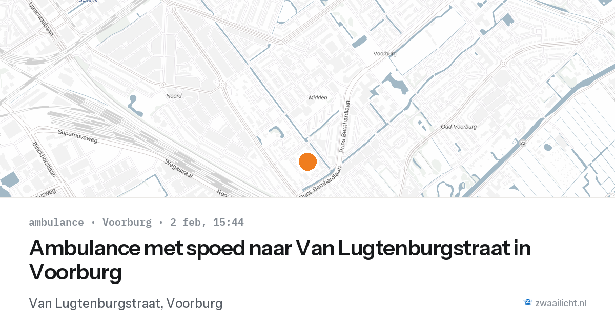 Ambulance met spoed naar Van Lugtenburgstraat in Voorburg — 2 feb 2026