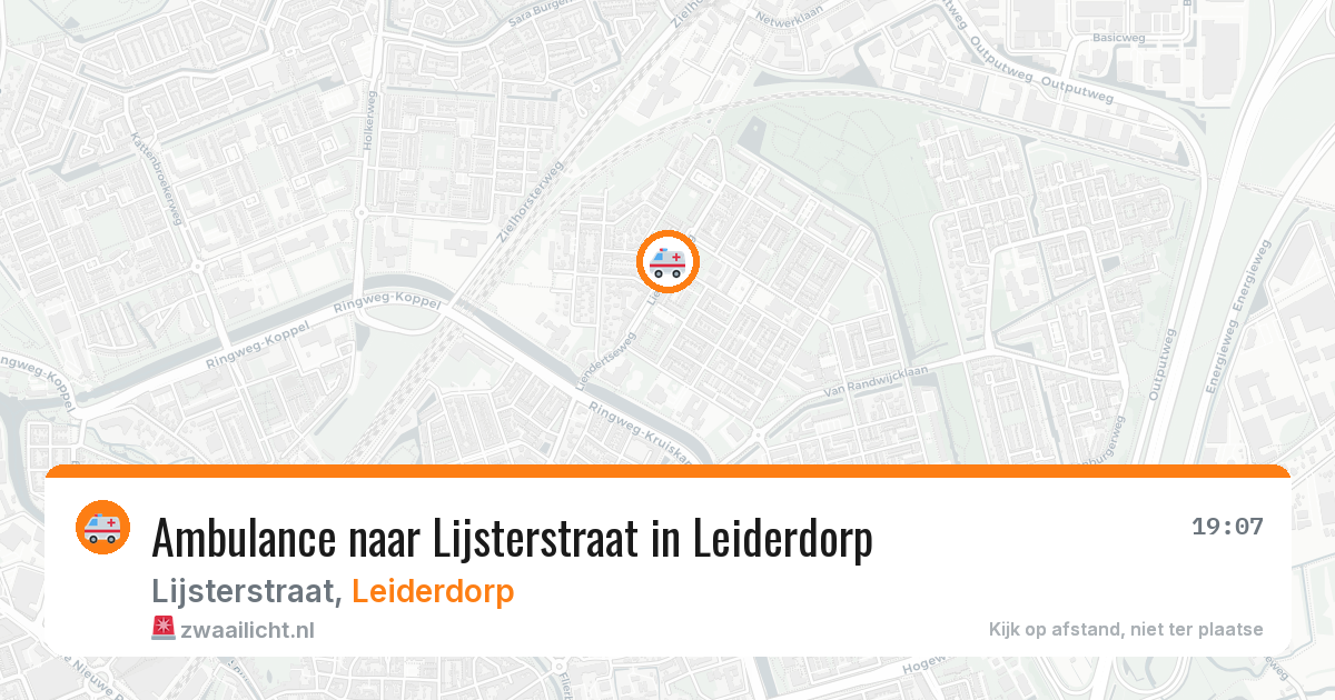 Ambulance naar Lijsterstraat in Leiderdorp — 29 jan 2026