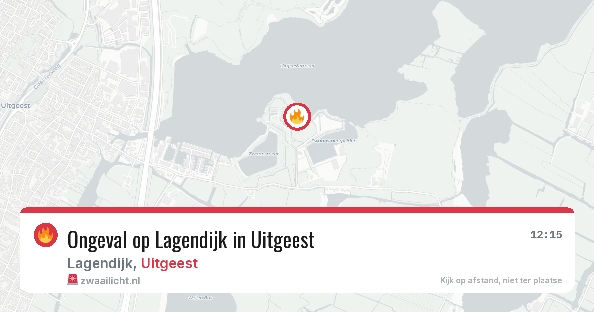 Ongeval op Lagendijk in Uitgeest — 27 jun 2026