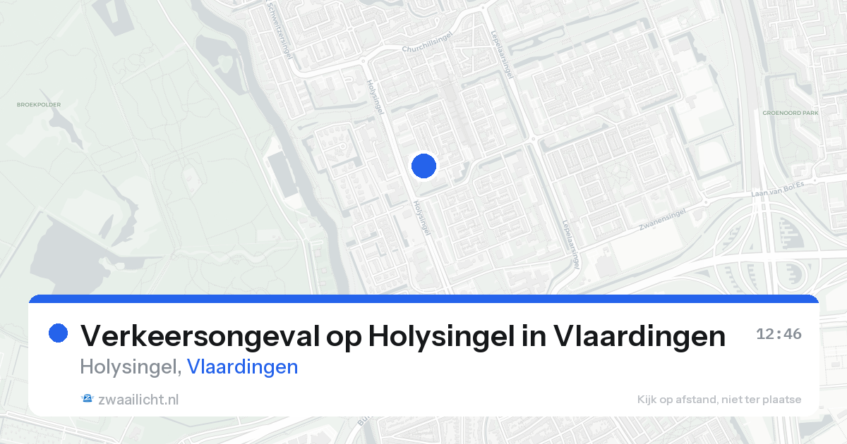 Verkeersongeval op Holysingel in Vlaardingen — 23 aug 2026