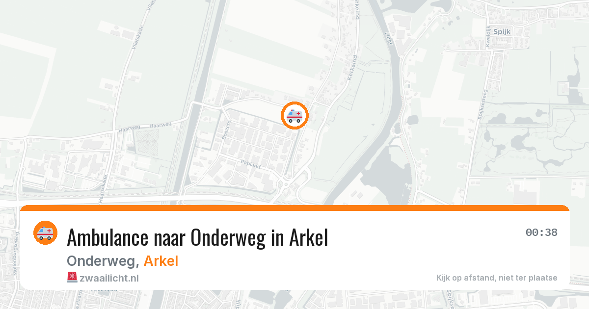 Ambulance naar Onderweg in Arkel — 12 apr 2026