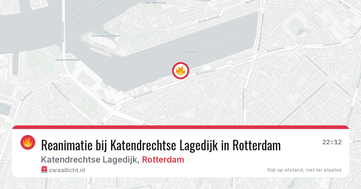 Reanimatie bij Katendrechtse Lagedijk in Rotterdam — 4 mrt 2026